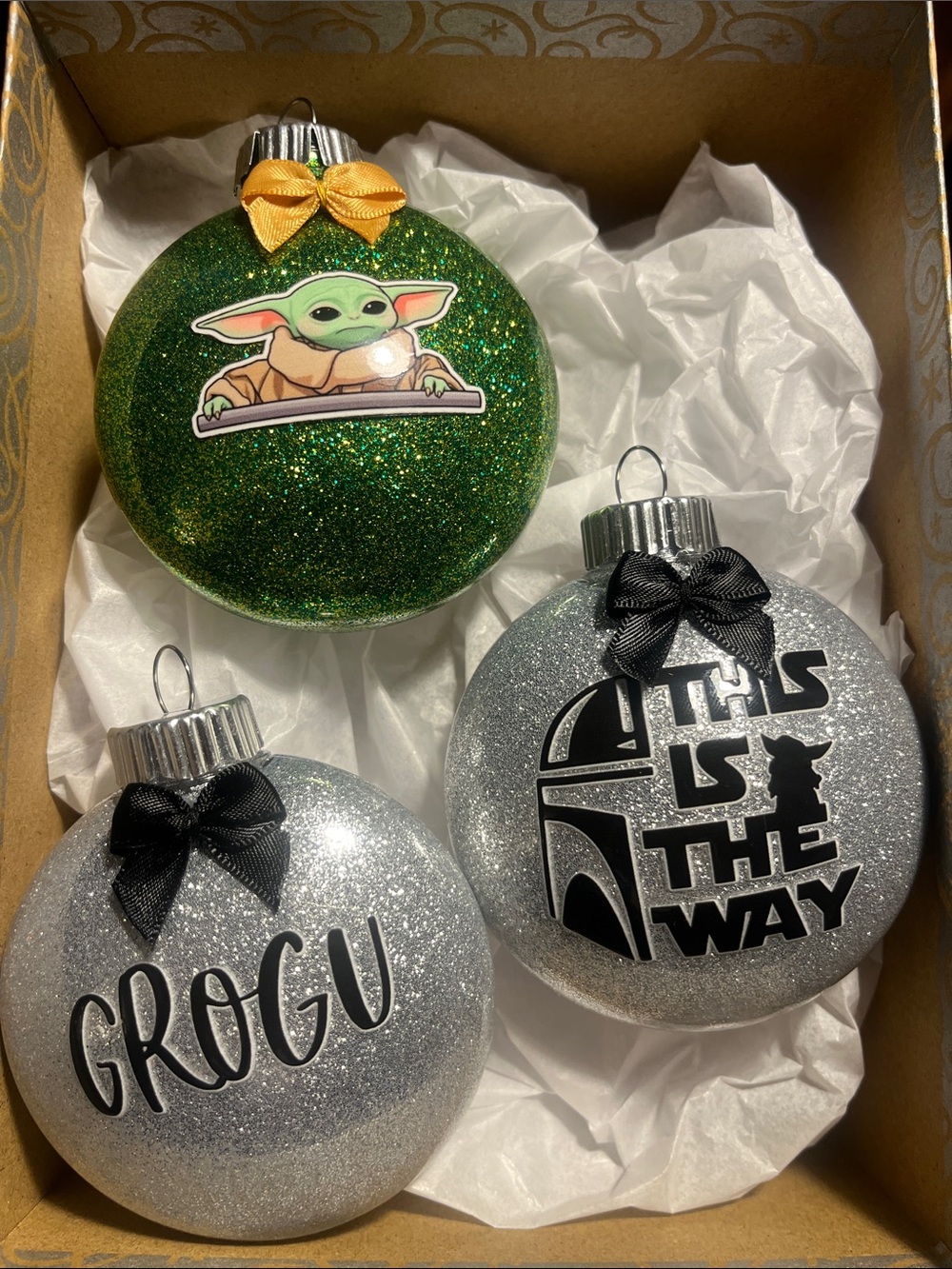 Grogu Themed Ornaments